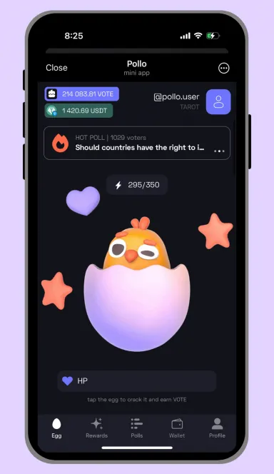 Picture Pollo –  Predict the majority and win USDT! | TON App 3 | TON app