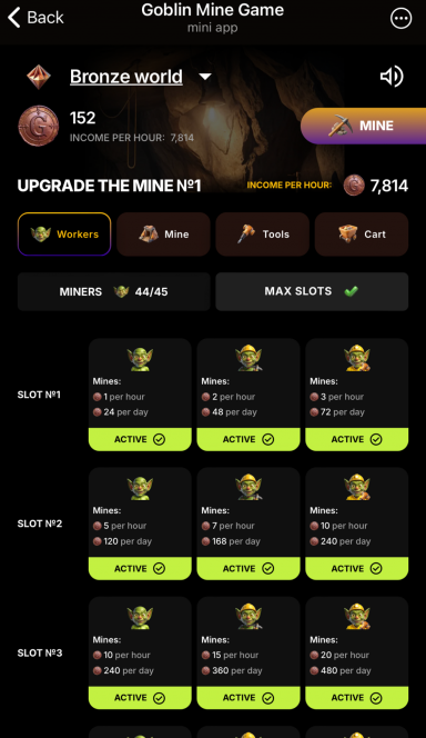 Picture Goblin Mine Game –  Goblin Mine is an economic game whe… 6 | TON app