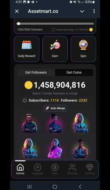 Picture Asset Mart – Build your digital empire by gaining followe… 3 | TON app