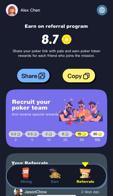 Picture Pokergang – Join the Pokergang！ Collect tokens, turn into… 6 | TON app