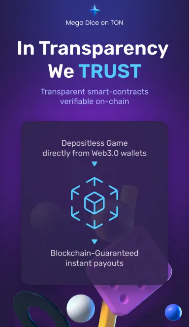 Picture Megadice – Web3.0 Megadice Game on TON blockchain Choose … 7 | TON app