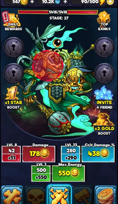 Picture Skullish – Tap and Earn Coins! Play, defeat powerful boss… 3 | TON app