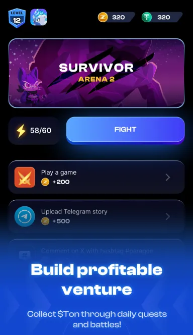 Picture ParagonZ – Play and Earn: Best game to build your profita… 7 | TON app