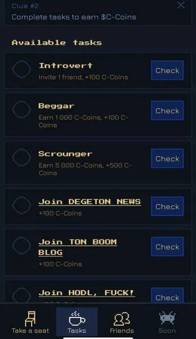 Picture The 2 Chairs – The first Sit to Earn game | TON App 6 | TON app