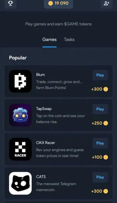 Picture Game Launcher  – Play games and earn $GAME tokens. | TO… 3 | TON app