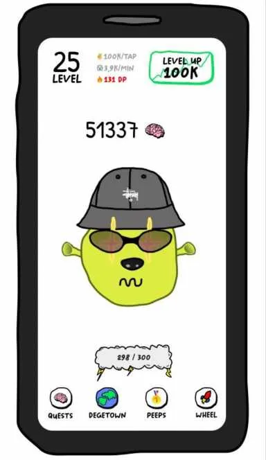 Picture degenerative space – The new Web3 game for special people… 3 | TON app