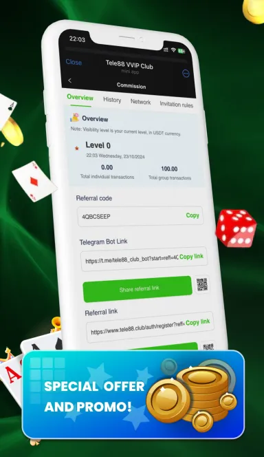 Picture Tele88 VIP CLUB – #1 Crypto Live Games, VVIP Club in Duba… 5 | TON app
