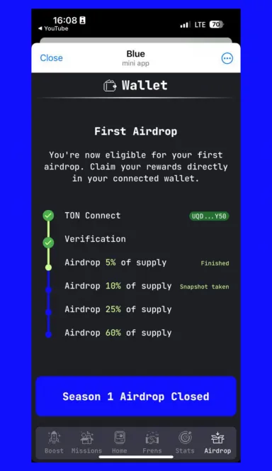 Picture Blue  –  Blue & Earn: Best Tap-to-Earn game with confir… 4 | TON app