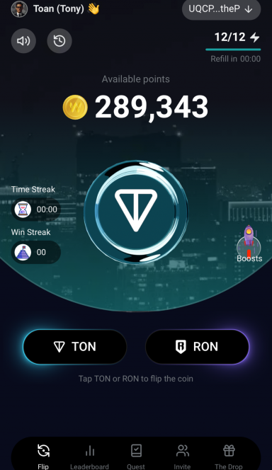 Picture WOW3 Coin Flip – Guess the coin flip, compete for rewards… 3 | TON app