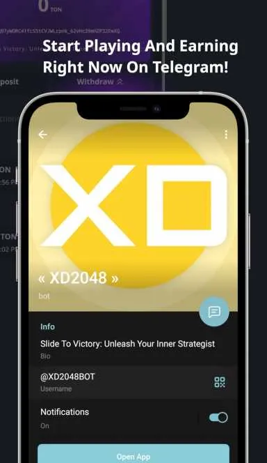 Picture XD2048 – 2048 1v1, Play And Earn. Slide To Victory, Unlea… 8 | TON app