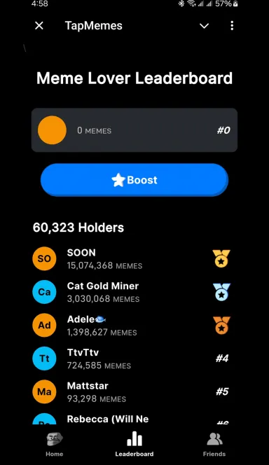 Picture TapMemes – Ultimate tap game to earn MEMES. Created by So… 6 | TON app