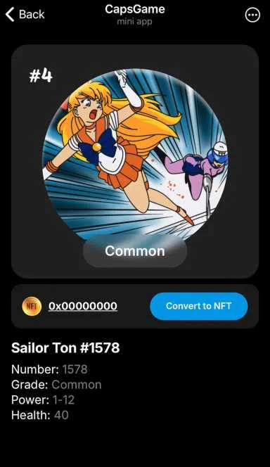 Picture CapsGame – Own, upgrade, and battle NFT caps on the TON b… 7 | TON app