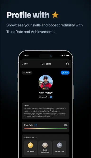 Picture TON Jobs – Connect with top freelancers on Telegram | TON… 4 | TON app