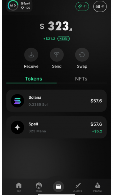 Picture Spell Wallet – Spell Wallet is a one-click airdrop wallet… 4 | TON app