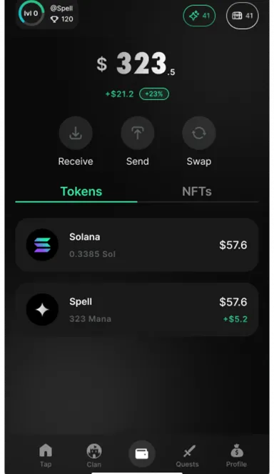 Picture Spell Wallet – Spell Wallet is a one-click airdrop wallet… 4 | TON app