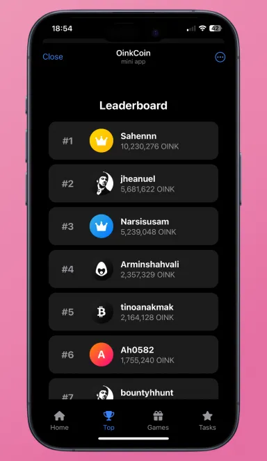 Picture OinkCoin – Tap the pig to earn $OINK | TON App 4 | TON app