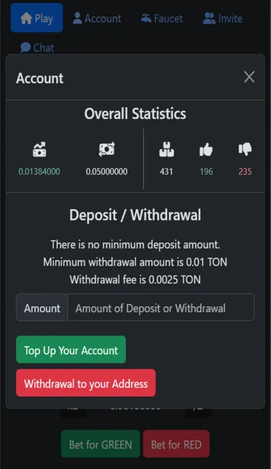 Picture GreenOrRed – or Try your luck!  | TON App 5 | TON app