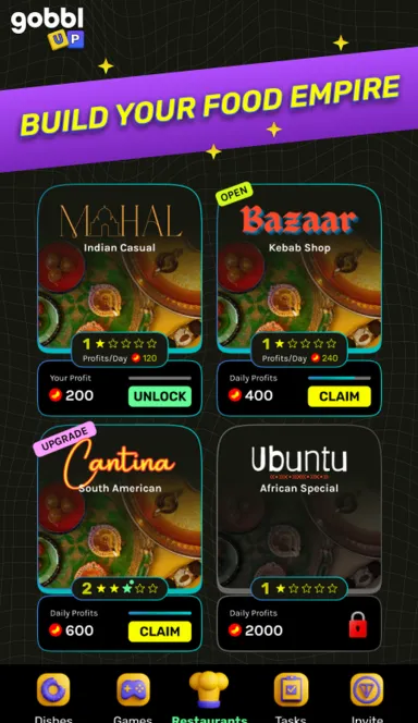 Picture GobblUp- Feed & Earn – Ascend the ranks of your food empi… 4 | TON app