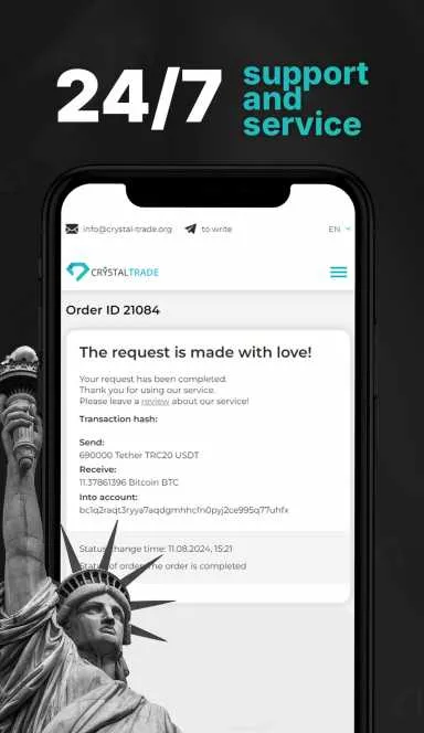 Picture CrystalTrade – CrystalTrade is a modern exchange service … 8 | TON app
