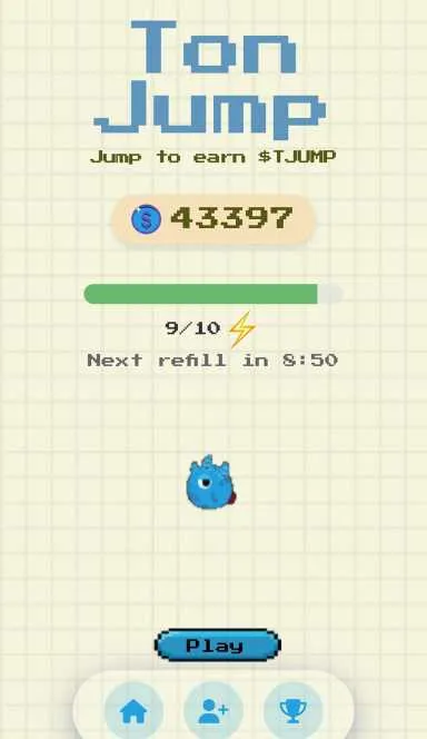 Picture TonJump – Play and earn $TJUMP on the TON blockchain. | T… 3 | TON app