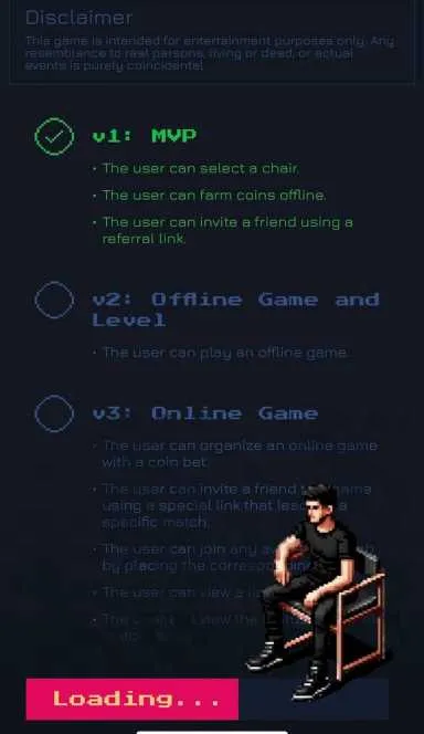 Picture The 2 Chairs – The first Sit to Earn game | TON App 3 | TON app