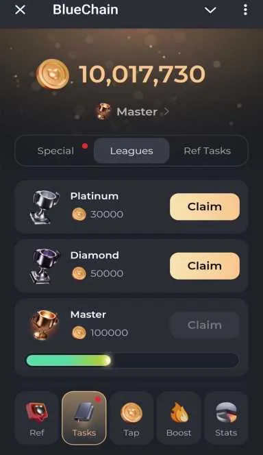 Picture BlueChain – BlueChain, a Tap-to-Earn app on the TON Block… 4 | TON app