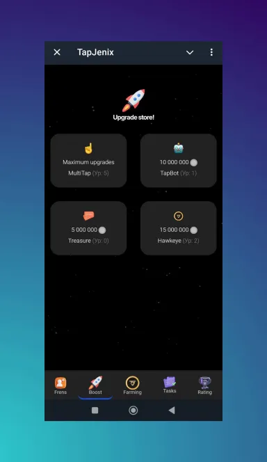 Picture Tapjenix – Welcome to Tapjenix! Click, complete and earn!… 4 | TON app