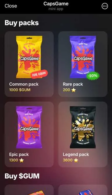 Picture CapsGame – Own, upgrade, and battle NFT caps on the TON b… 8 | TON app