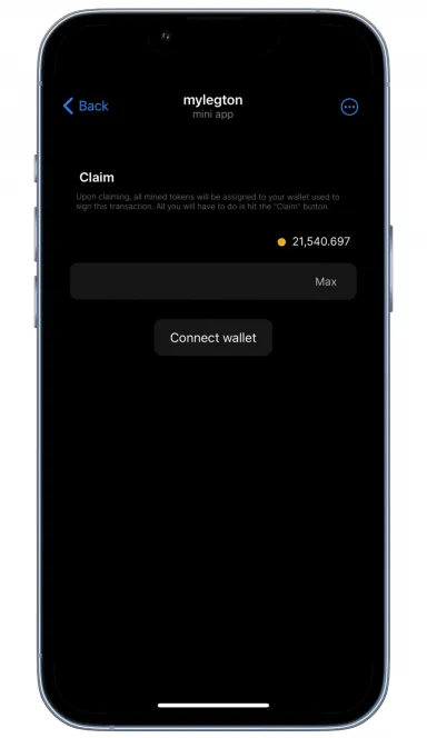 Picture MyLeg – MyLeg is a simple mine-to-earn utility based meme… 3 | TON app