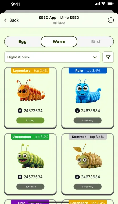 Picture SEED App – Mine SEED – Plant Tree, Feed Bird, Earn SEED |… 6 | TON app