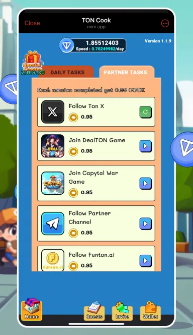 Picture TON Cook – Play TON Earn TON | TON App 4 | TON app