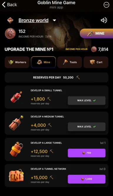 Picture Goblin Mine Game –  Goblin Mine is an economic game whe… 8 | TON app