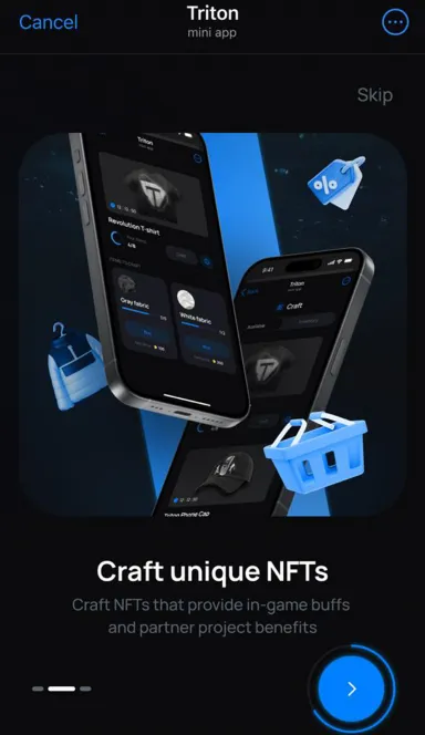 Picture Triton – Spin roulette, craft items and get bonuses in mu… 4 | TON app