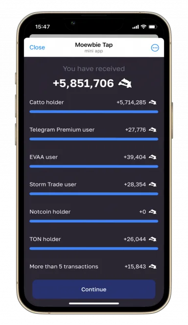 Picture Moewbie – Moewbie is a tap + music game, adopt a cat, gro… 7 | TON app