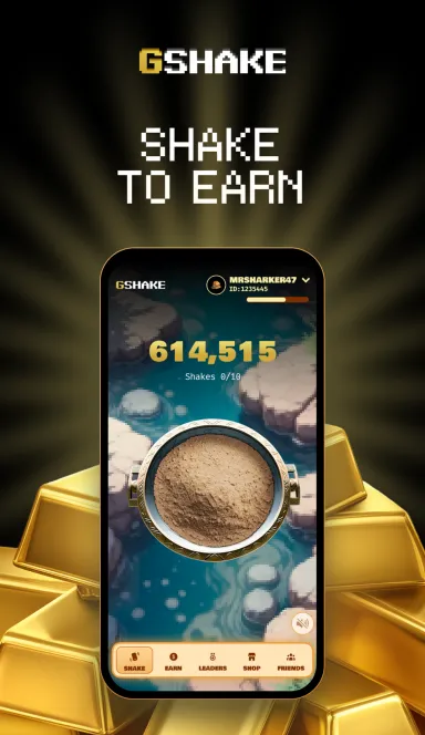 Picture GSHAKE – First RWA Gold Backed Shake To Earn game built o… 4 | TON app