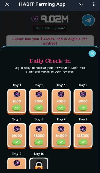 Picture HABIT Farming – Auto-Farm Rewards Daily. Earn USDT from g… 8 | TON app