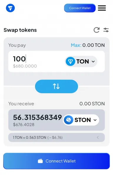 Picture MyTonSwap – DEX Aggregator on TON Blockchain | TON App 5 | TON app