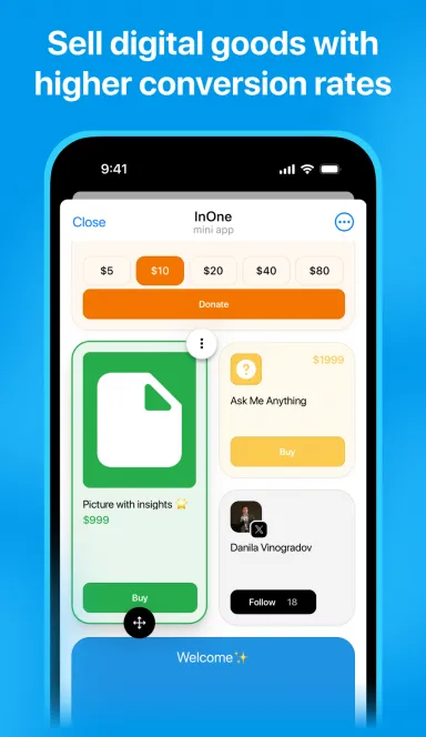 Picture InOne – Monetize content with no-code website creation in… 5 | TON app