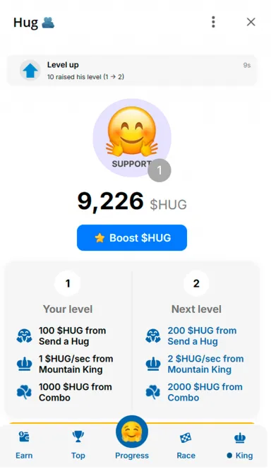 Picture HUG Community –  HUG is the kindest meme coin that will… 3 | TON app