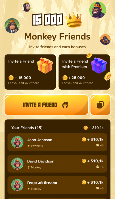 Picture KingCoin –  Welcome to the cryptojungle! Grow up small … 7 | TON app