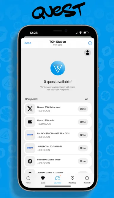 Picture TON Station – Earn $SOON on TG’s fastest-growing game sto… 6 | TON app