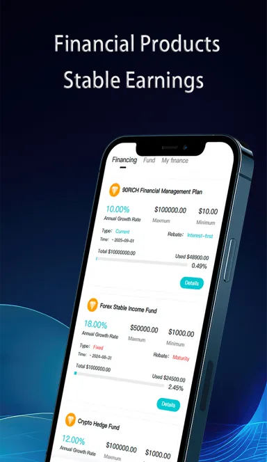 Picture 90Rich – 90rich is a crypto and financial derivatives exc… 7 | TON app