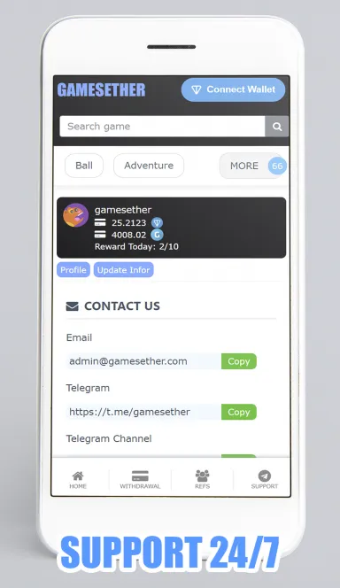 Picture Games Ether Bot – World games on TON chain | TON App 3 | TON app