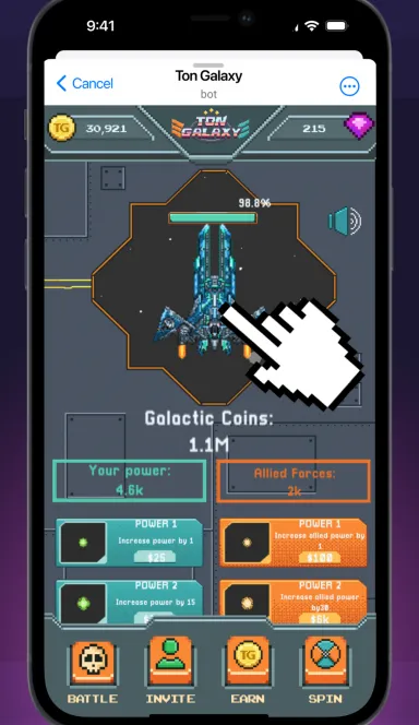 Picture Ton Galaxy – Play. Earn. Unite. Fight for $TG Airdrop | T… 3 | TON app