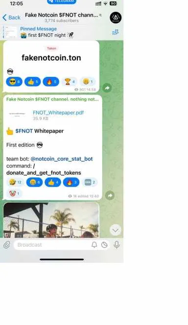 Picture $FNOT Fake Notcoin – $FNOT Community | TON App 3 | TON app