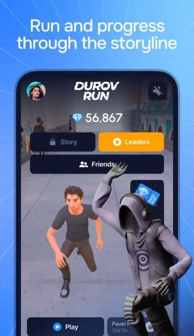 Picture Durov Run – Durov Run is an endless runner game where the… 3 | TON app