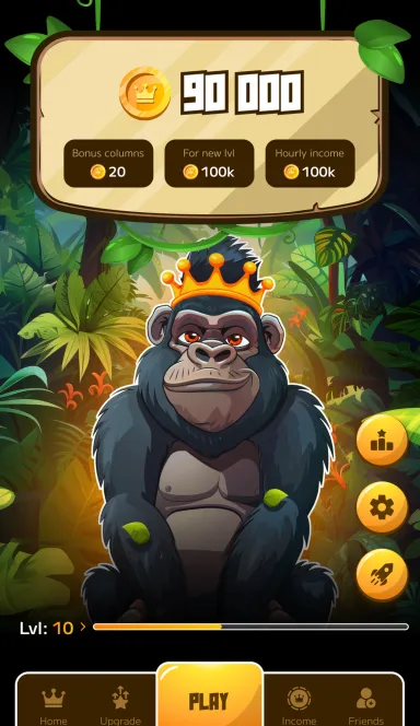 Picture KingCoin –  Welcome to the cryptojungle! Grow up small … 3 | TON app