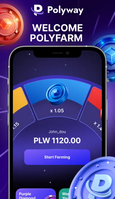 Picture Polyfarm – Start farm PLW points and get rewards: free be… 3 | TON app