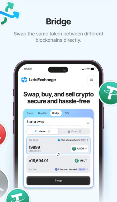 Picture LetsExchange.io – The one-stop crypto exchange hub. | TON… 5 | TON app