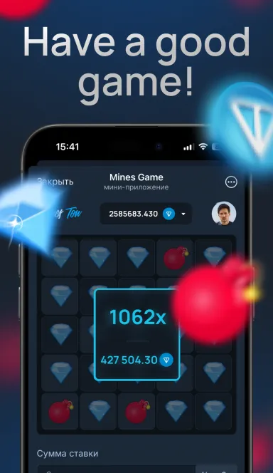 Picture Mines Ton – Open tiles, avoid mines, increase your winnin… 6 | TON app